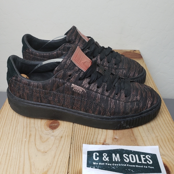 puma platform velvet